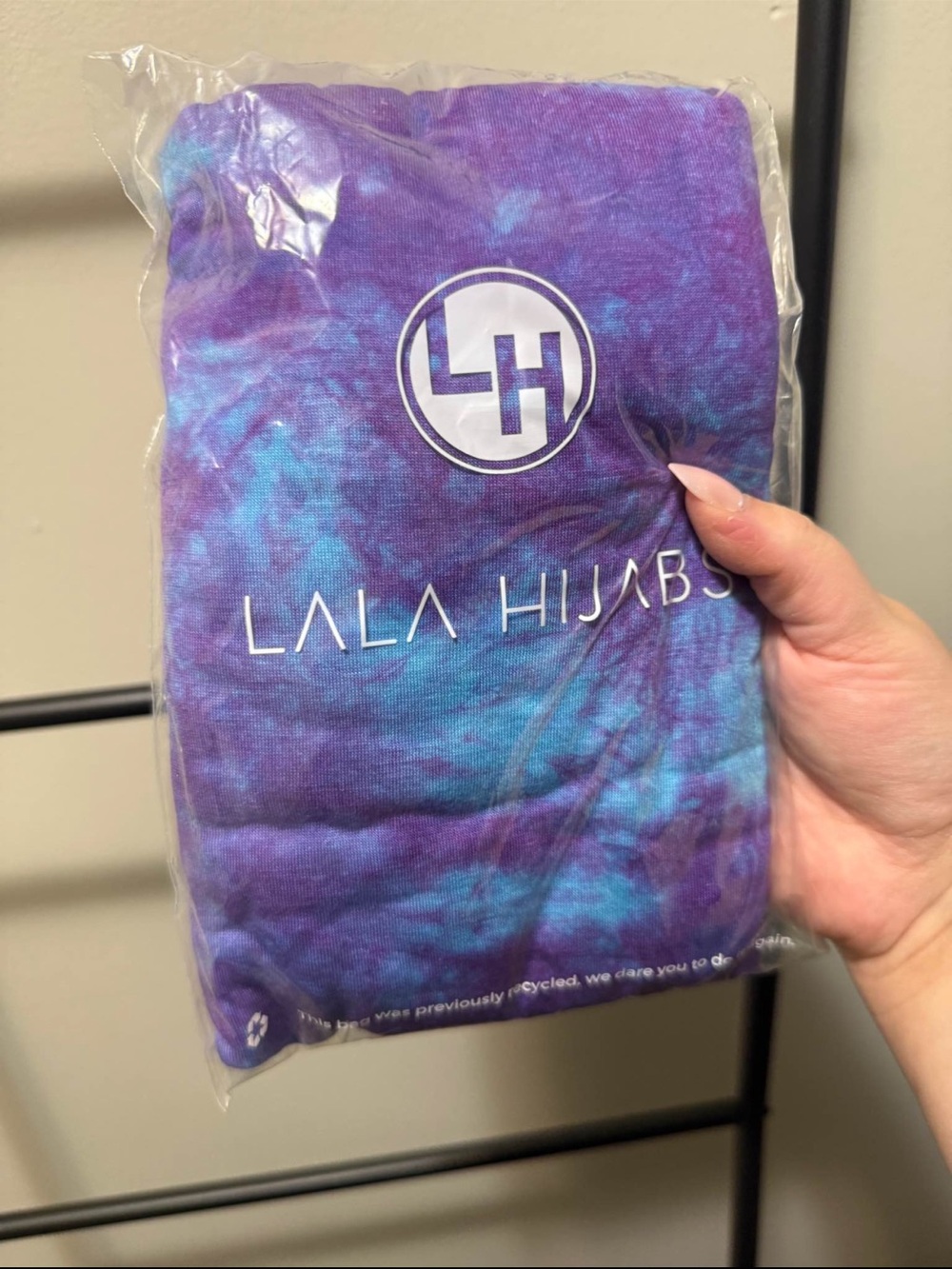 Lala hijabs | Purple Tie-Dye Hijab - jersey Scarf